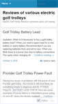 Mobile Screenshot of electricgolftrolleyreviews.wordpress.com