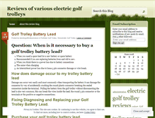 Tablet Screenshot of electricgolftrolleyreviews.wordpress.com