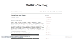 Desktop Screenshot of m6tlik.wordpress.com