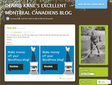 Tablet Screenshot of denniskanemontrealcanadiens.wordpress.com