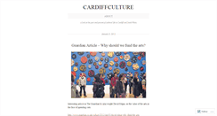 Desktop Screenshot of cardiffculture.wordpress.com