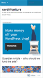 Mobile Screenshot of cardiffculture.wordpress.com