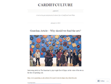 Tablet Screenshot of cardiffculture.wordpress.com