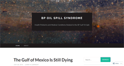 Desktop Screenshot of bpoilspillsyndrome.wordpress.com