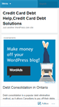 Mobile Screenshot of creditcarddebtreduction4help.wordpress.com