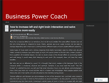 Tablet Screenshot of businesspowercoach.wordpress.com