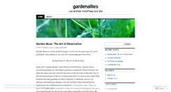 Desktop Screenshot of gardenallies.wordpress.com