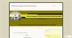 Desktop Screenshot of democraciacontributiva.wordpress.com