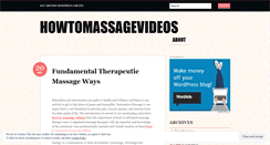 Desktop Screenshot of howtomassagevideos.wordpress.com