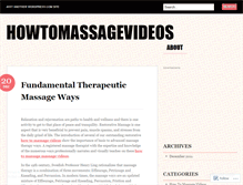 Tablet Screenshot of howtomassagevideos.wordpress.com