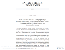 Tablet Screenshot of eatingburgersunderwater.wordpress.com