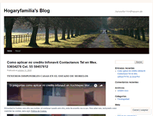 Tablet Screenshot of hogaryfamilia.wordpress.com