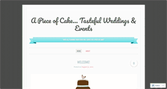 Desktop Screenshot of apieceofcakeweddingsandevents.wordpress.com