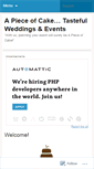 Mobile Screenshot of apieceofcakeweddingsandevents.wordpress.com