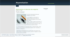 Desktop Screenshot of moyennisation.wordpress.com