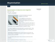 Tablet Screenshot of moyennisation.wordpress.com