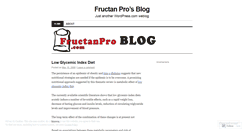 Desktop Screenshot of fructanpro.wordpress.com