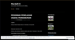Desktop Screenshot of mardalli.wordpress.com