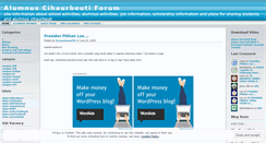 Desktop Screenshot of forumalumnichb.wordpress.com