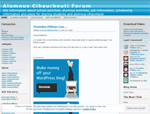 Tablet Screenshot of forumalumnichb.wordpress.com