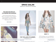 Tablet Screenshot of erikagalan.wordpress.com