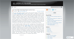 Desktop Screenshot of allamericancolleges.wordpress.com