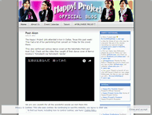 Tablet Screenshot of happyproject.wordpress.com