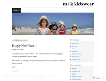 Tablet Screenshot of mkkidswear.wordpress.com