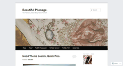 Desktop Screenshot of beautifulplumage.wordpress.com