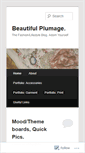 Mobile Screenshot of beautifulplumage.wordpress.com