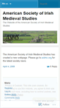 Mobile Screenshot of irishmedievalist.wordpress.com
