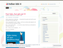 Tablet Screenshot of indianidol4u.wordpress.com