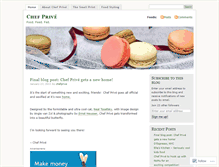Tablet Screenshot of chefprive.wordpress.com