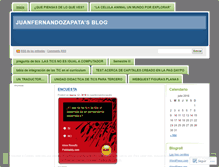 Tablet Screenshot of juanfernandozapata.wordpress.com