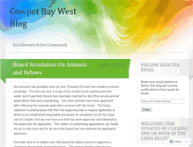 Tablet Screenshot of cowpetbaywest.wordpress.com