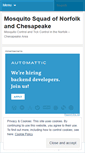 Mobile Screenshot of mosquitosquadnorfolkchesapeake.wordpress.com