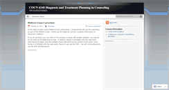 Desktop Screenshot of coun6340utb.wordpress.com