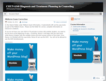 Tablet Screenshot of coun6340utb.wordpress.com