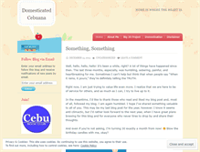 Tablet Screenshot of domesticatedcebuana.wordpress.com