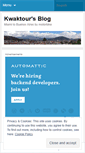 Mobile Screenshot of kwaktour.wordpress.com