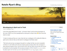 Tablet Screenshot of natalieryanmusic.wordpress.com