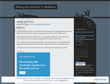 Tablet Screenshot of malaysiaonline.wordpress.com
