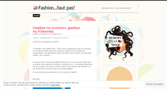 Desktop Screenshot of fashionfautpas.wordpress.com