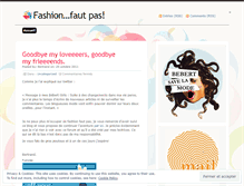 Tablet Screenshot of fashionfautpas.wordpress.com