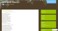 Desktop Screenshot of deliciousphrases.wordpress.com