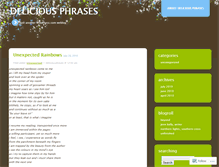 Tablet Screenshot of deliciousphrases.wordpress.com