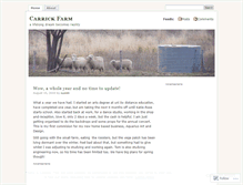 Tablet Screenshot of carrickfarm.wordpress.com