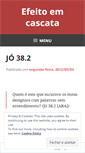 Mobile Screenshot of efeitoemcascata.wordpress.com