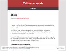 Tablet Screenshot of efeitoemcascata.wordpress.com