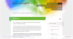 Desktop Screenshot of campbellenglish.wordpress.com
